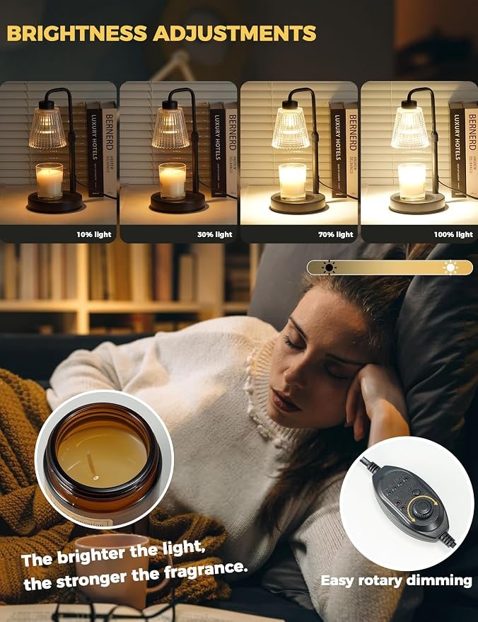 Candle Warmer Lamp with Timer - Image 2